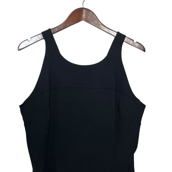 Carbon38 Cloud Compression Mini Dress XXL Black Built-In Shorts V Back - Picture 3 of 10